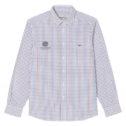 Picture of John Deere Collins Shirt by R. M. Williams – Navy/Burgundy/White - NEF