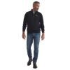 Picture of John Deere Saxon Merino Jumper by RB Sellars - Navy AG