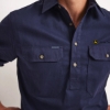 Picture of John Deere Burton Mid-Weight Work Shirt by RB Sellars - Navy CF